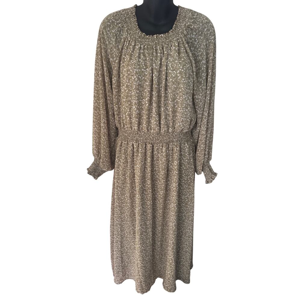 Orange Creek Los Angeles size xl cottage core long sleeve midi dress